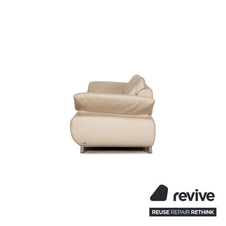 Koinor Volare Leder Zweisitzer Creme Sofa Couch Funktion