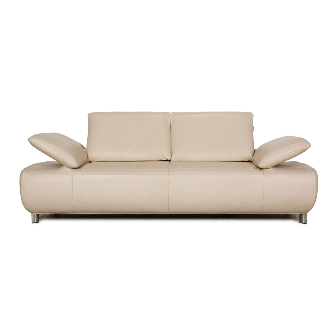 Koinor Volare Leder Zweisitzer Creme Sofa Couch Funktion