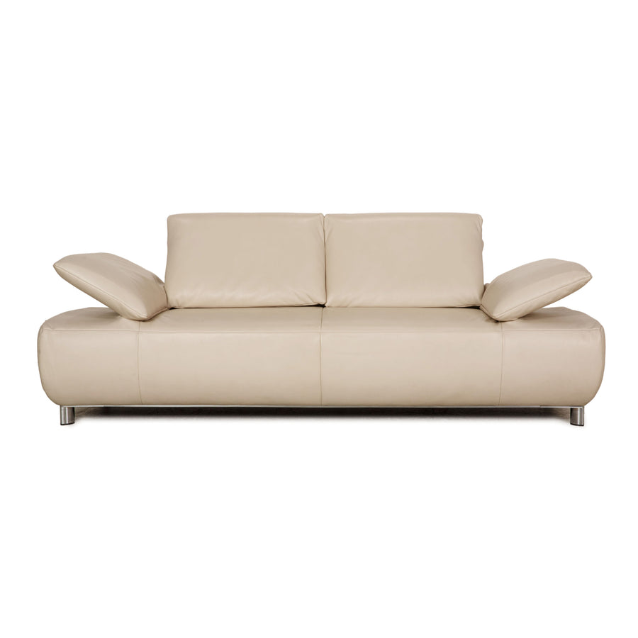 Koinor Volare Leather Loveseat Cream Sofa Couch Function