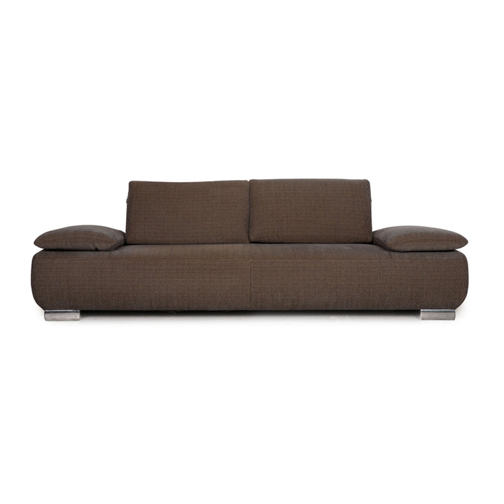 Koinor Volare Stoff Dreisitzer Grau Braun Sofa Couch Funktion