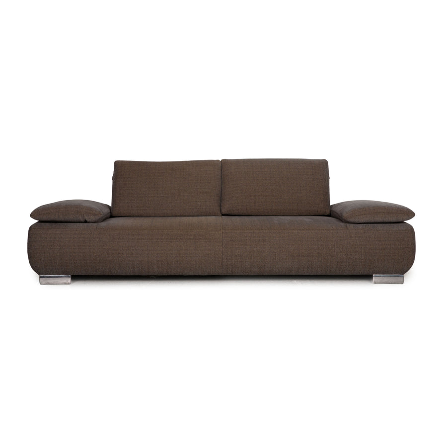 Koinor Volare Fabric Three Seater Gray Brown Sofa Couch Feature