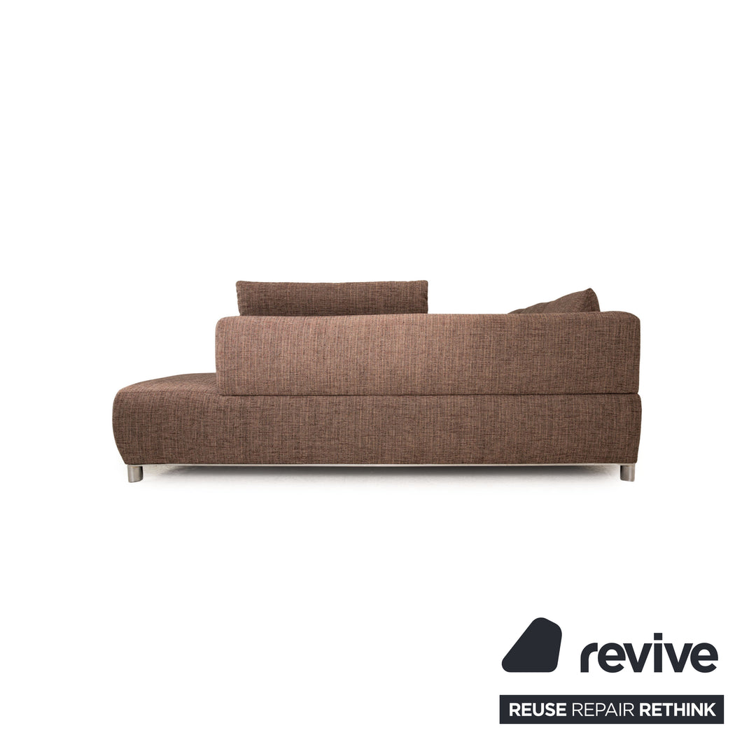 Koinor Volare Stoff Ecksofa Braun Taupe Sofa Couch Funktion Recamiere rechts