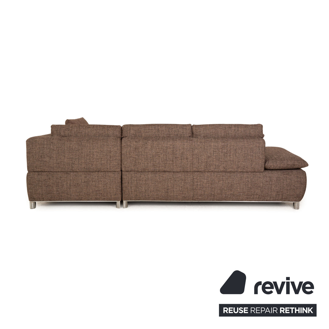 Koinor Volare Stoff Ecksofa Braun Taupe Sofa Couch Funktion Recamiere rechts