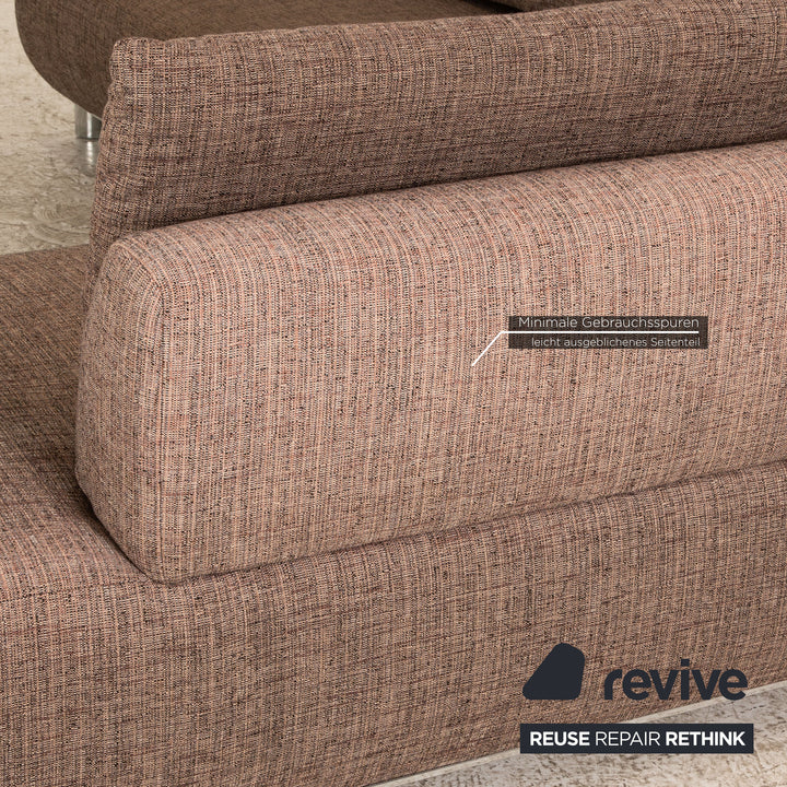 Koinor Volare Stoff Ecksofa Braun Taupe Sofa Couch Funktion Recamiere rechts