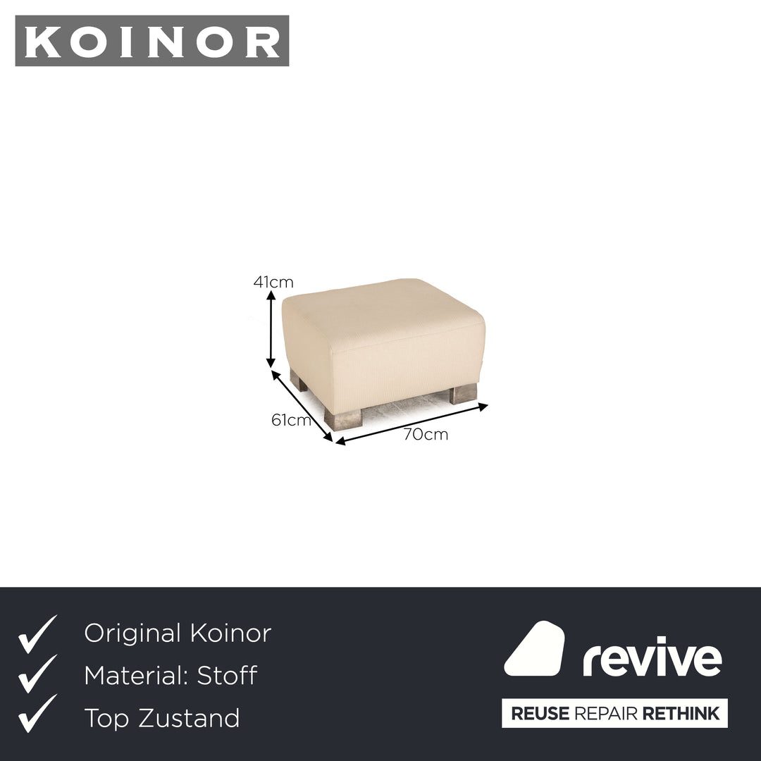 Koinor Volare Stoff Hocker Creme