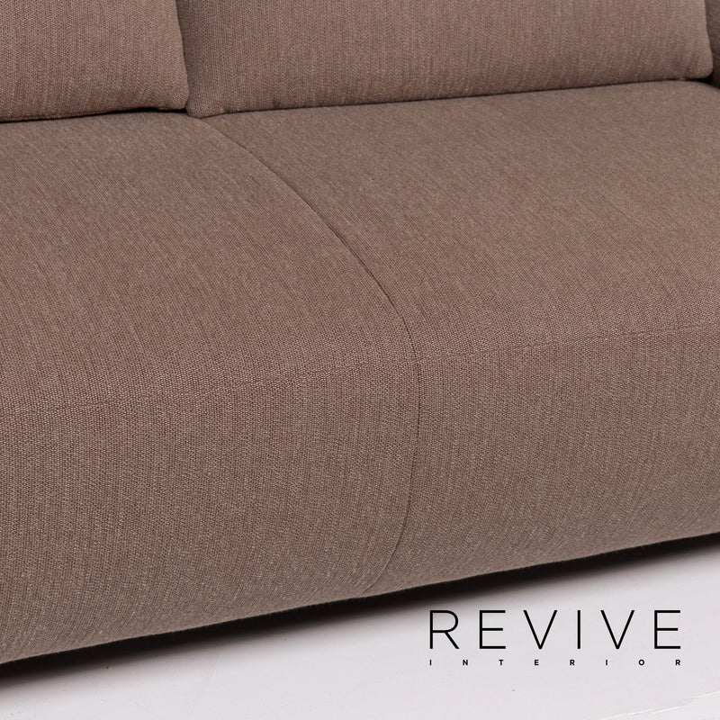 Koinor Volare Stoff Sofa Beige Zweisitzer mit Funktion 