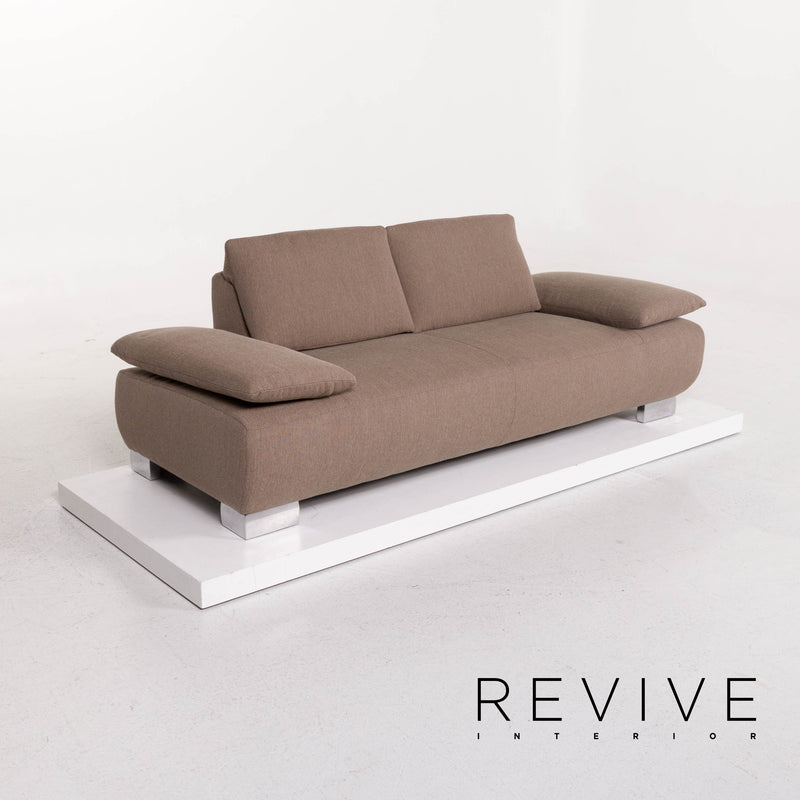 Koinor Volare Stoff Sofa Beige Zweisitzer mit Funktion 