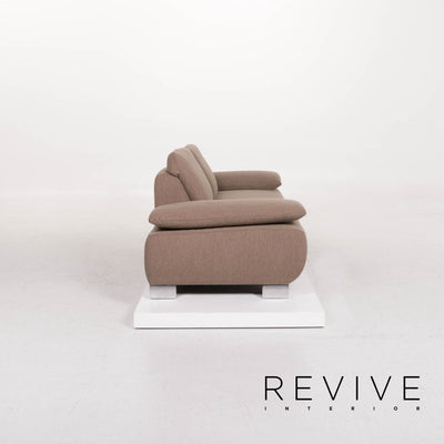 Koinor Volare Stoff Sofa Beige Zweisitzer mit Funktion #12204