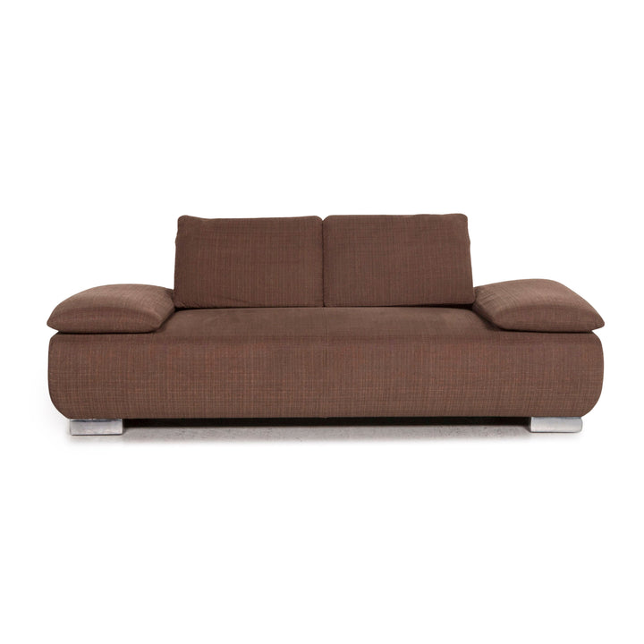 Koinor Volare Stoff Sofa Braun Zweisitzer Funktion Couch #12934