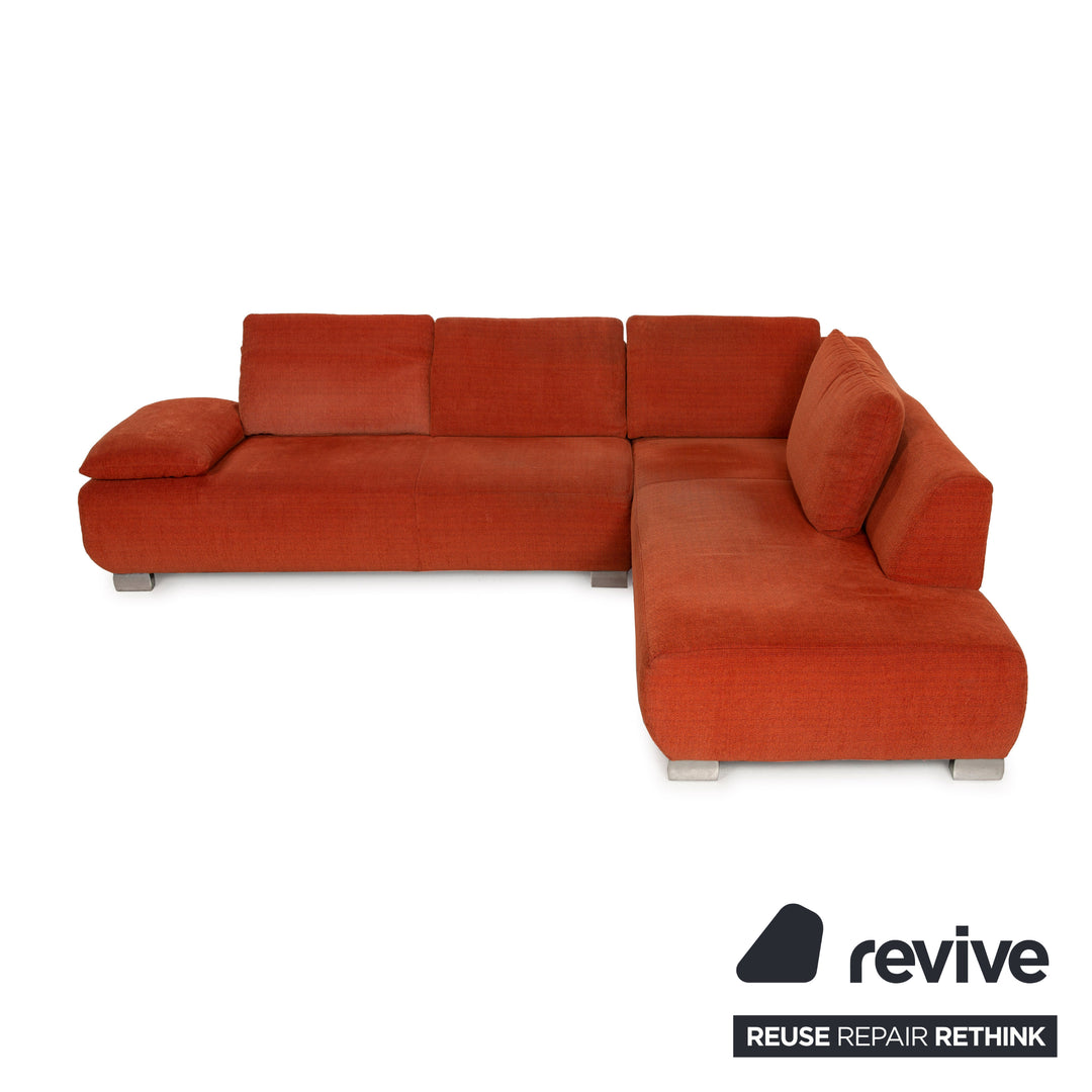 Koinor Volare Stoff Sofa Orange Ecksofa Funktion