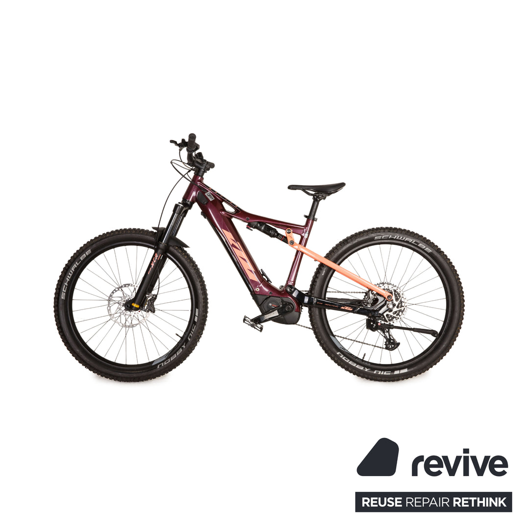 mountainbike fully ktm KTM E-Mountainbike Mac Lycan 272 Glorious 2021 Dunkelrot Aluminium - 2. Hand