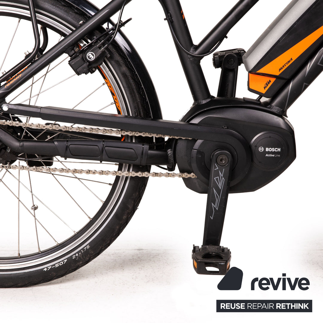 ktm 2017 fahrrad KTM E-Trekking Bike MACINA BOLD 8 A5 2017 Schwarz Aluminium - 2. Hand