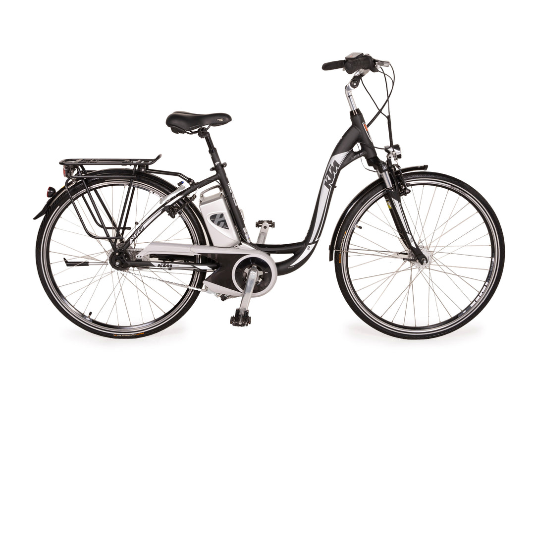 ktm damen citybike KTM E-City Bike SEVERO 8 RT Da 2013 Schwarz Aluminium - 2. Hand