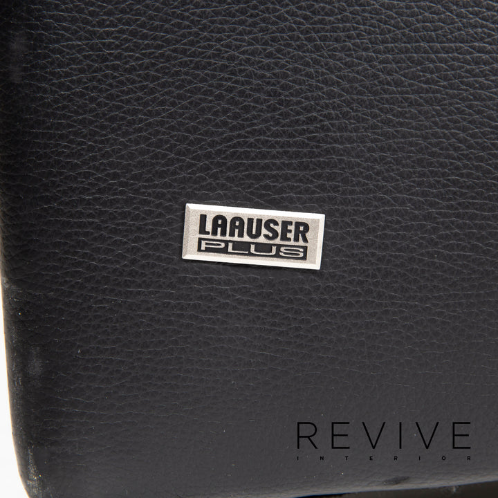 Laauser Atlanta Leather Armchair Black #12372