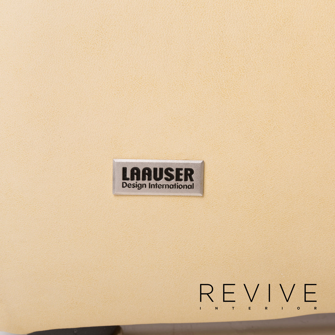 Laauser Atlanta leather sofa beige two-seater #12086