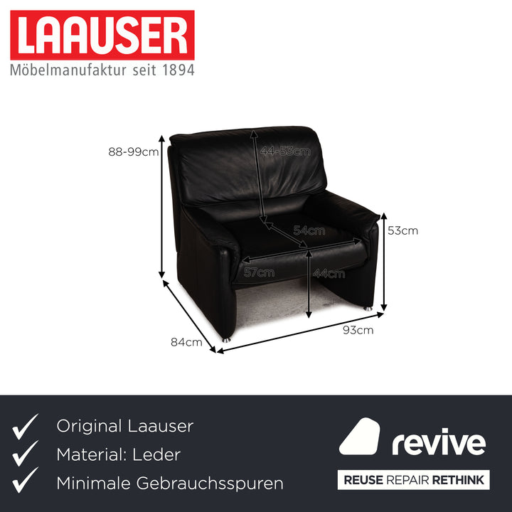 Laauser Camaro Leather Armchair Black Function