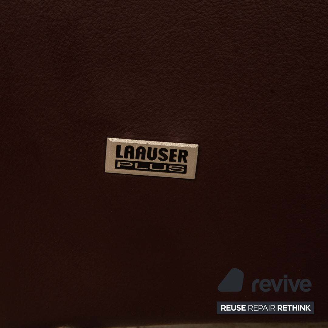 Laauser Dacapo leather two-seater eggplant sofa couch function