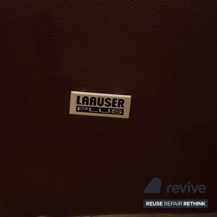 Laauser Dacapo leather two-seater eggplant sofa couch function