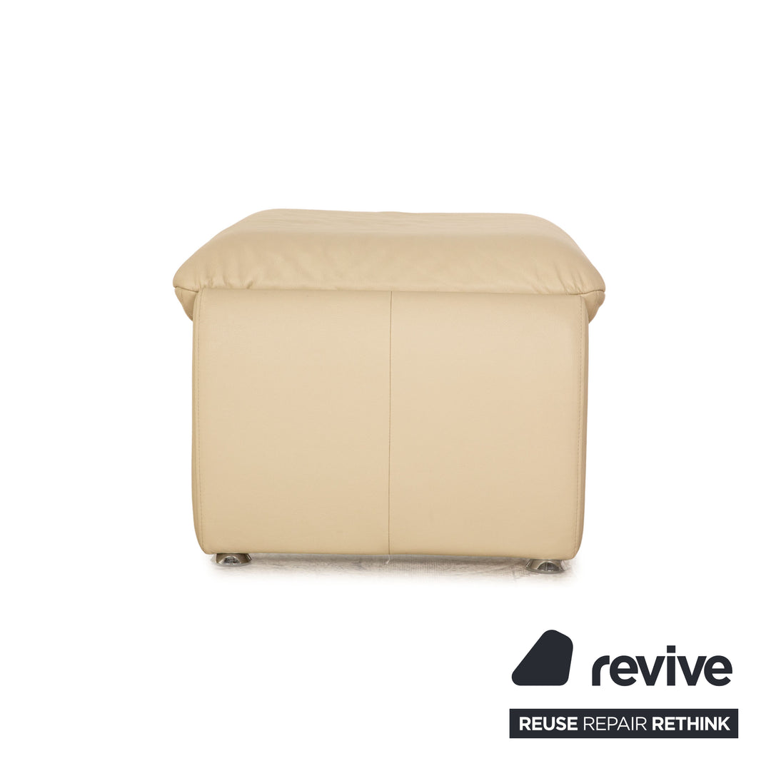 Laaus leather stool cream