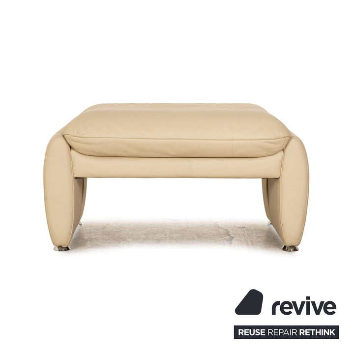 Laaus leather stool cream