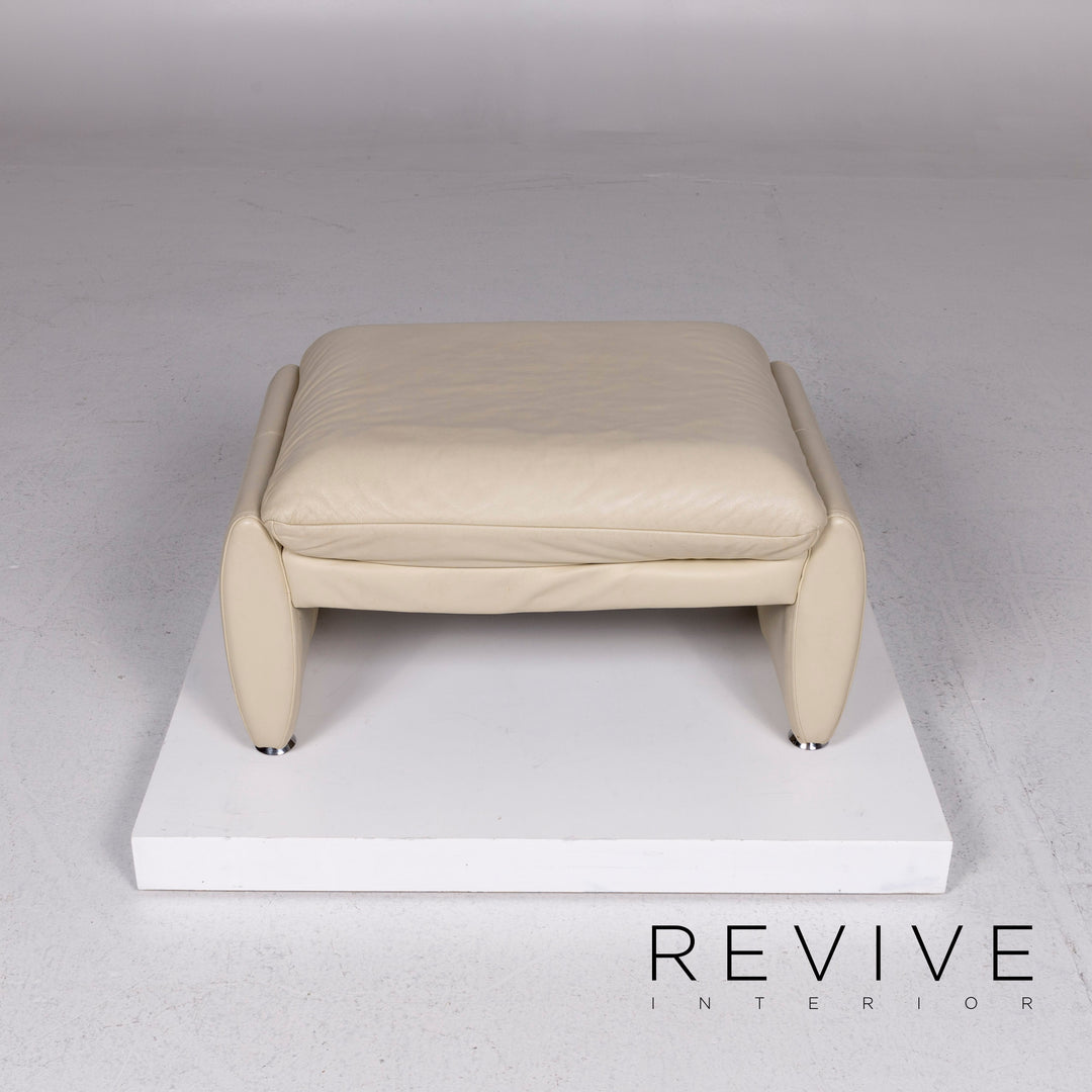 Laaus leather stool cream stool #10704