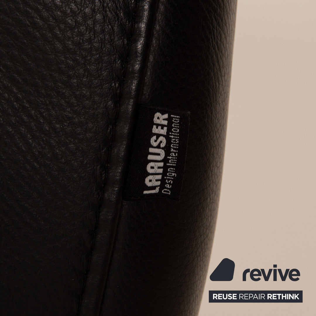 Laauser leather armchair black Relax function