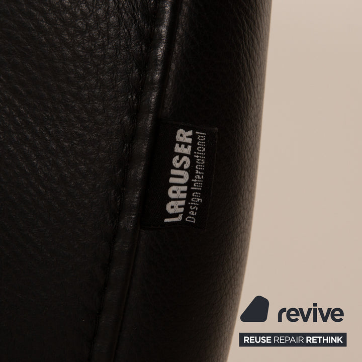 Laauser leather armchair black Relax function