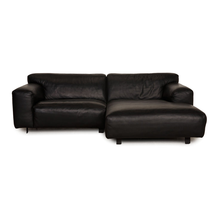 Leder Sofa Schwarz Ecksofa Couch