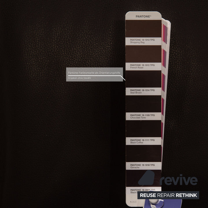 Lederland Leder Hocker Braun Dunkelbraun