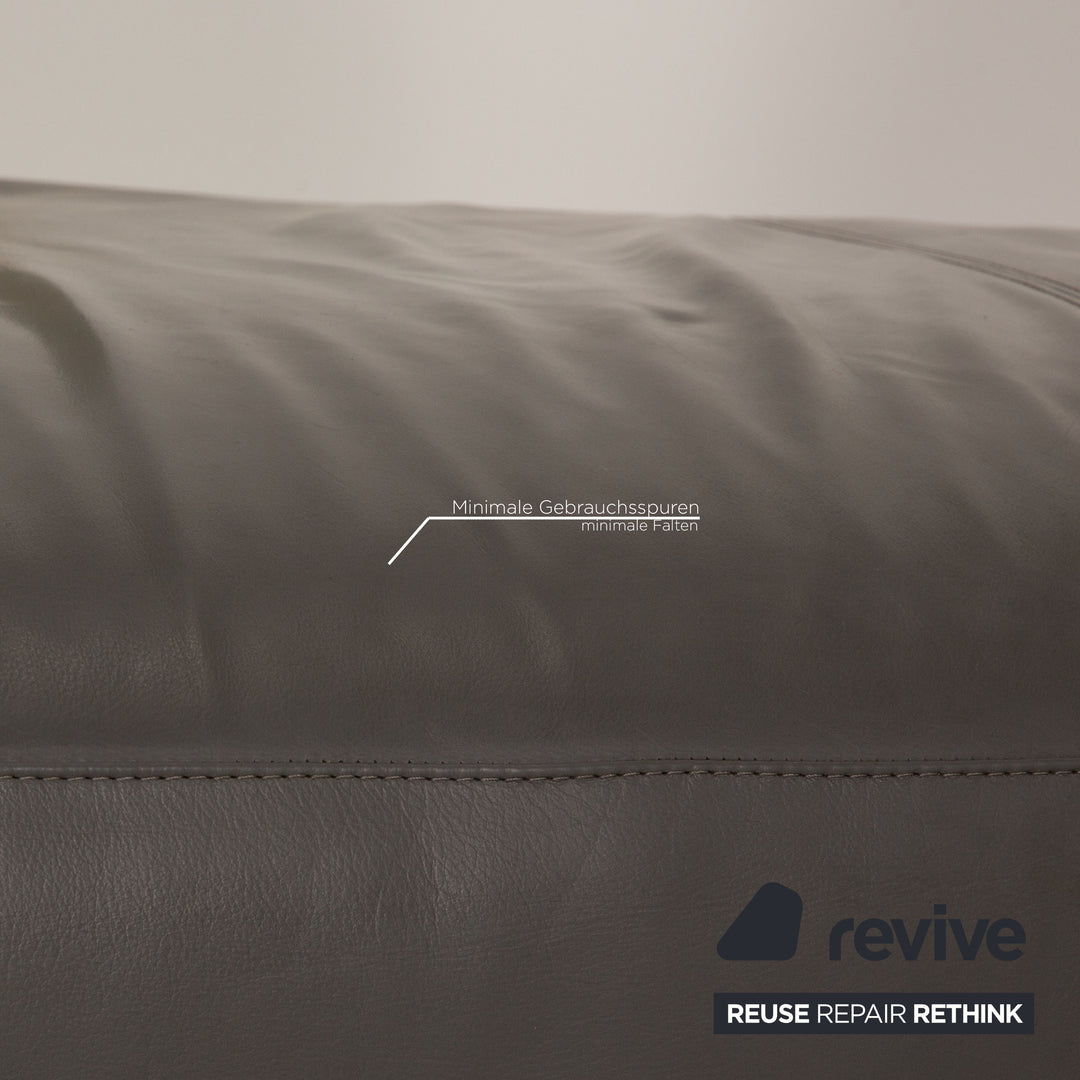 Leolux Archipel Leather Sofa Gray Corner Sofa Couch