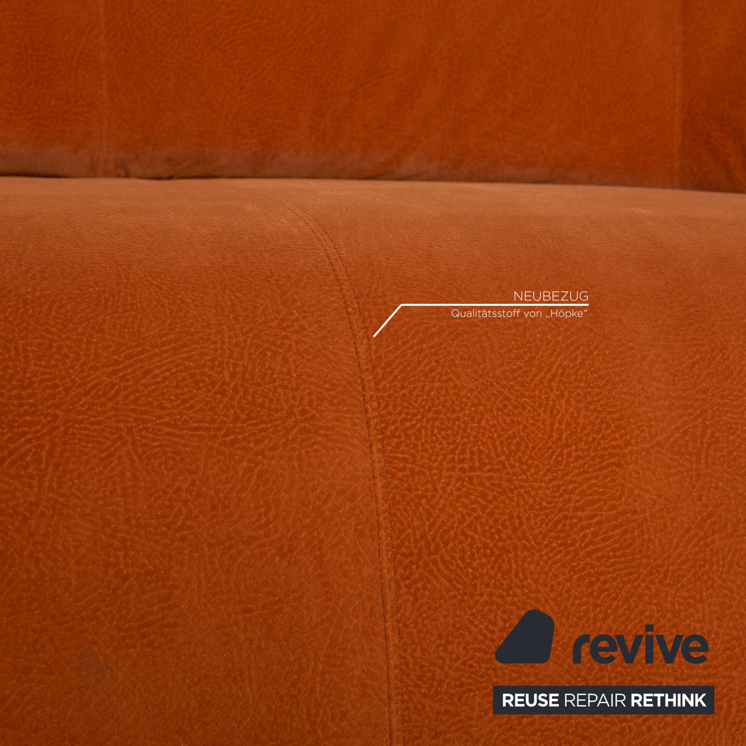 Leolux Danaide fabric sofa orange two-seater orange function couch new cover