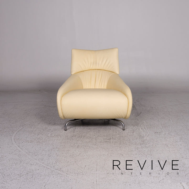 Leolux designer leather armchair cream #10032