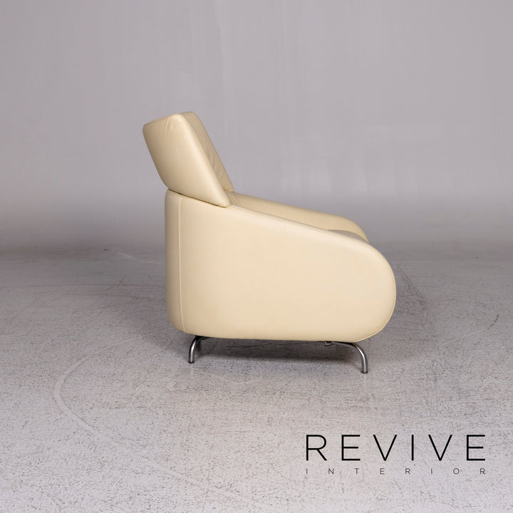 Leolux designer leather armchair cream #10032