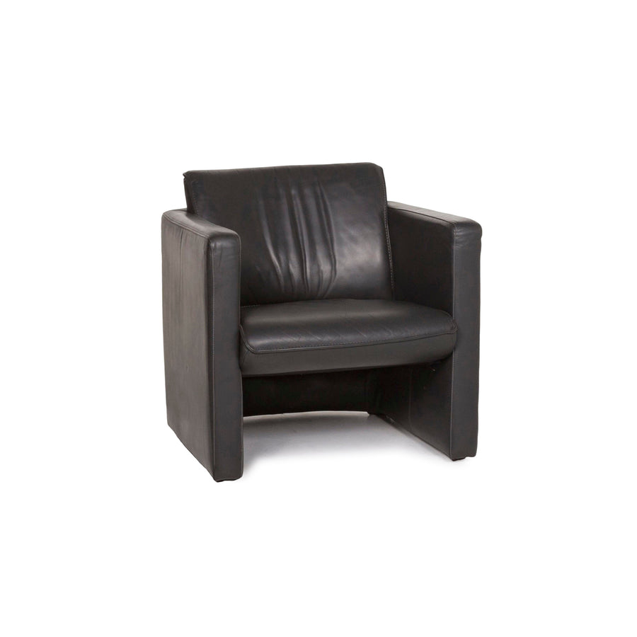 Leolux Fiebo 886 Leather Armchair Anthracite Gray #12922