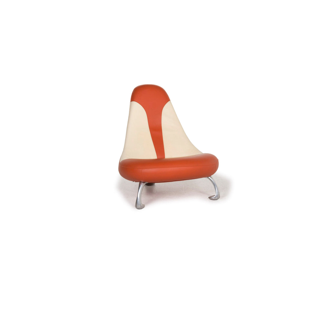 Leolux Leder Sessel Orange #12854