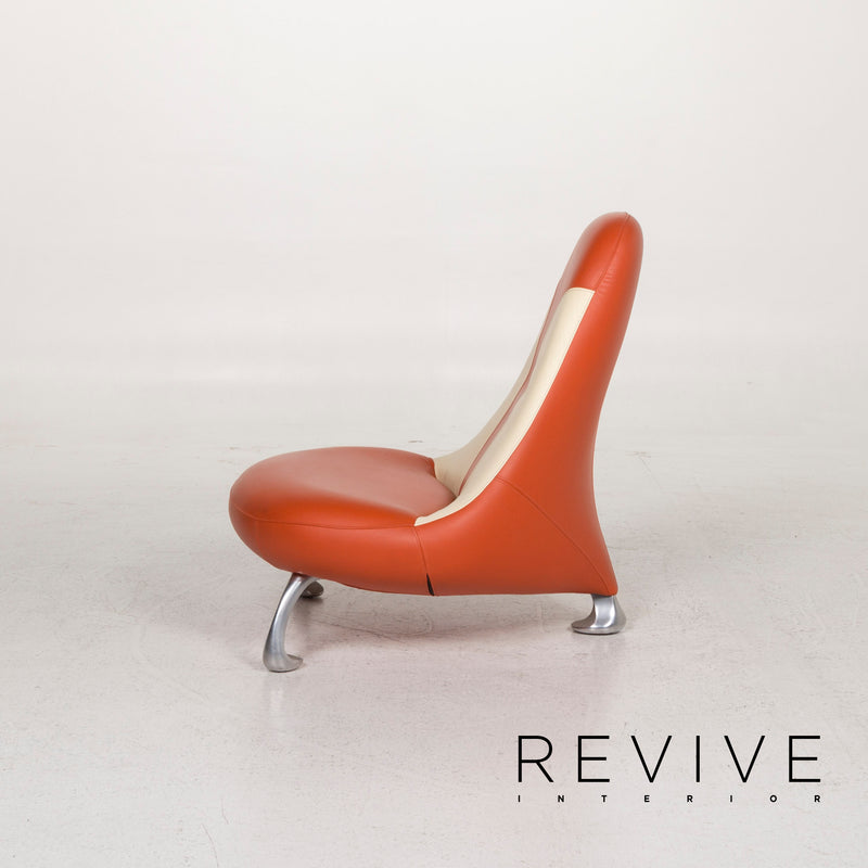 Leolux Leder Sessel Orange 