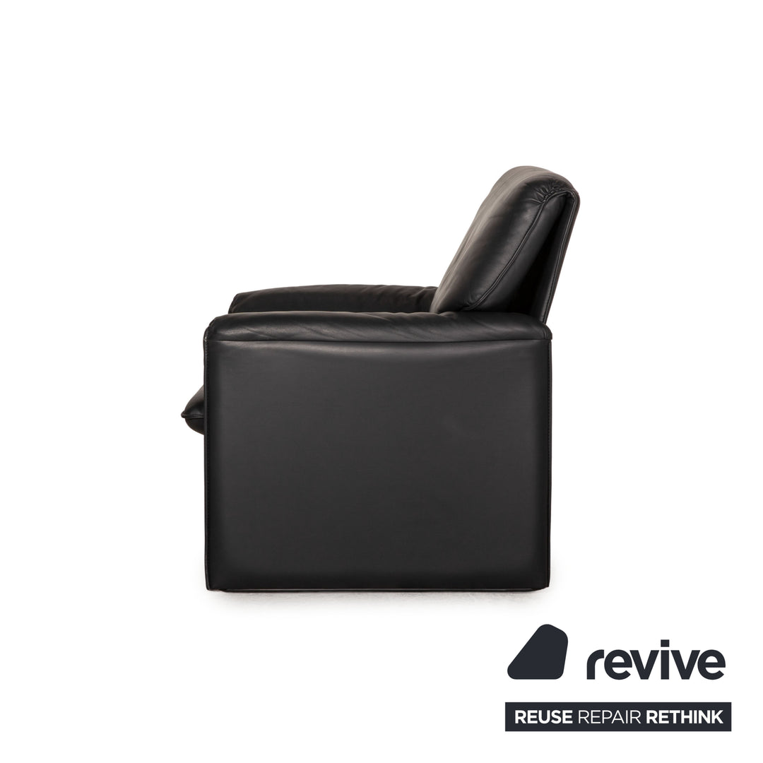 Leolux Leather Armchair Black Function relax function