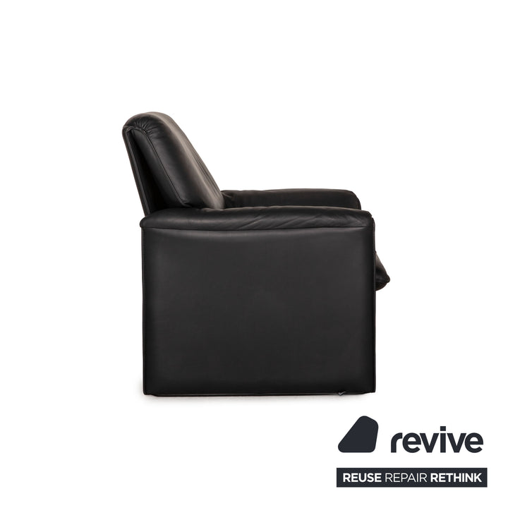 Leolux Leather Armchair Black Function relax function
