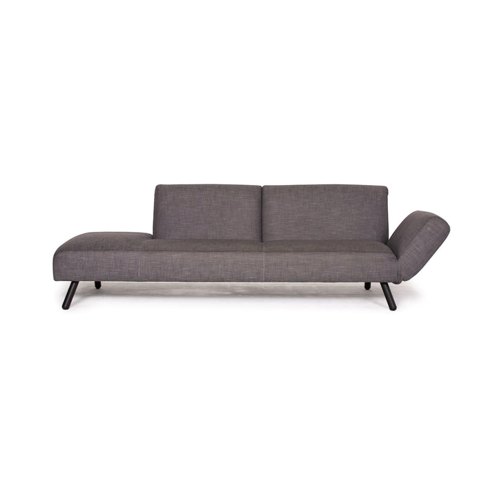 Leolux Stoff Sofa Grau Dreisitzer #14051