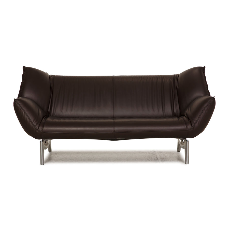 Leolux Tango leather brown three-seater couch function