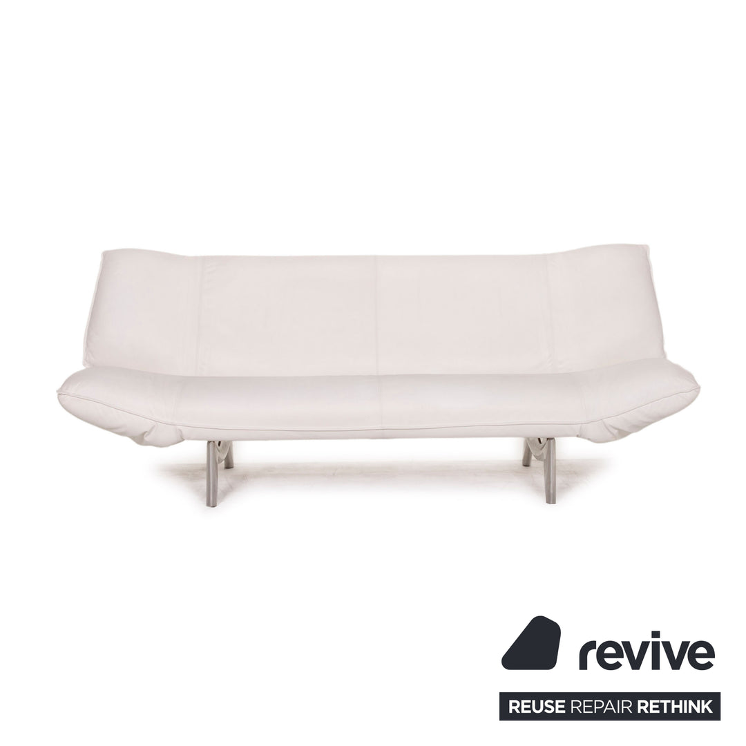 Leolux Tango leather sofa set white function 2x two-seater set