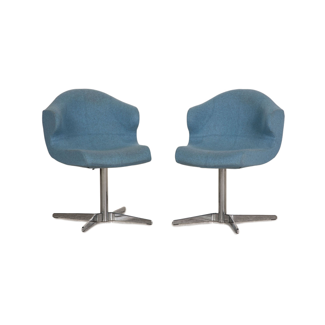 ligne roset Alster fabric chair blue