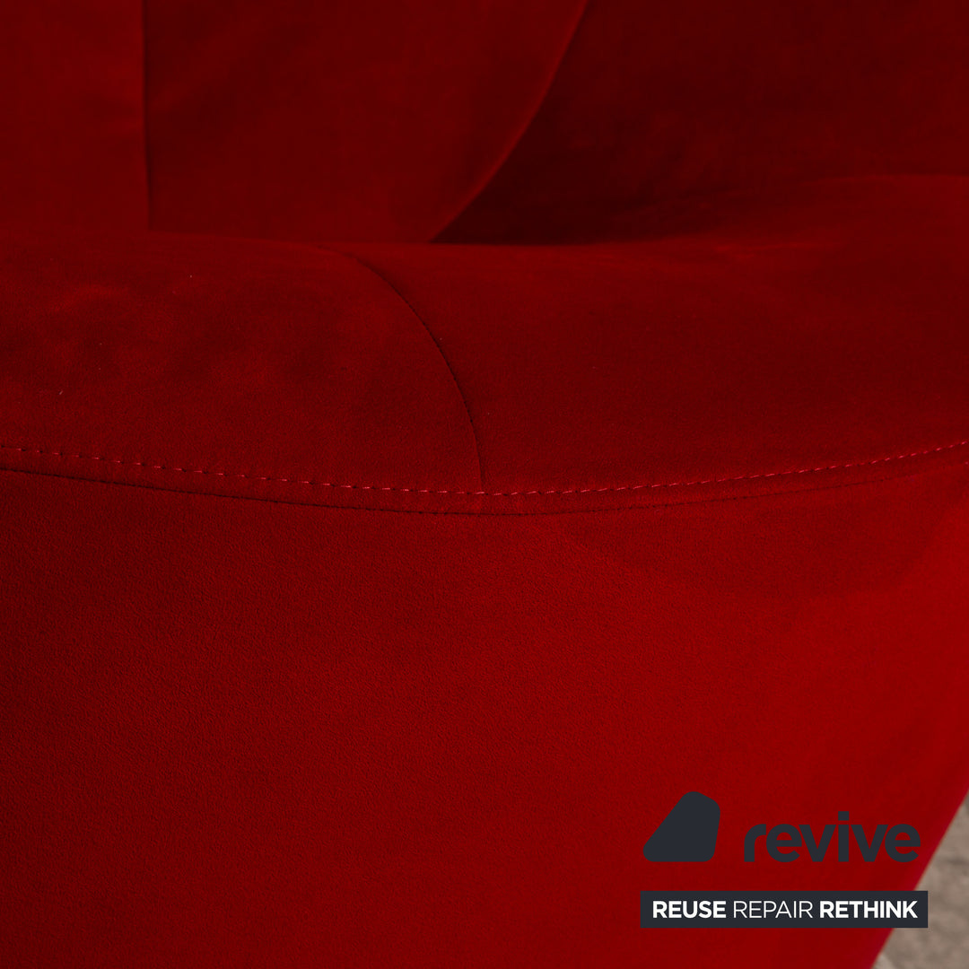 ligne roset Anda fabric armchair set red