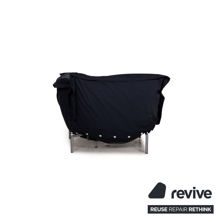 ligne roset Calin fabric armchair set blue function relax function
