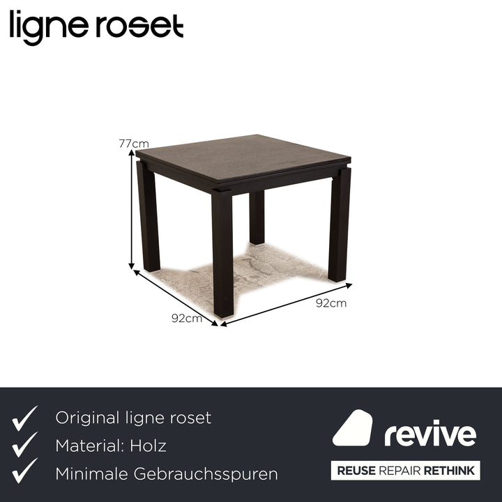 ligne roset Cineline dining table solid wood black feature dining room table