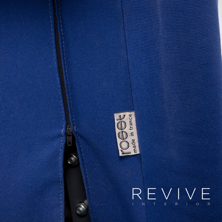 Ligne Roset Multy Designer Fabric Sofa Bed Blue Three Seater Couch Feature #5851