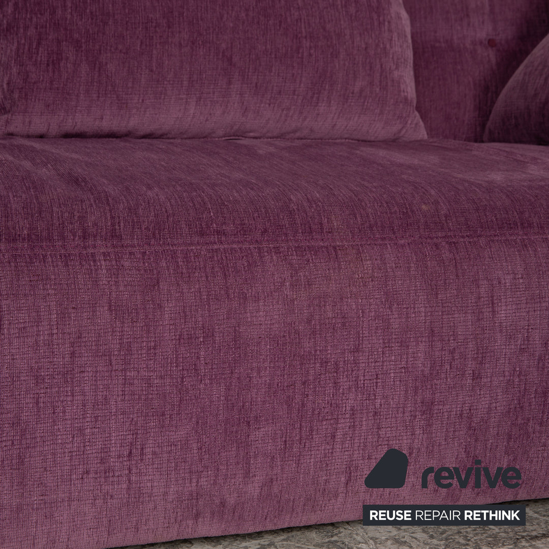 ligne roset EXCLUSIF 2 fabric three-seater purple purple sofa couch daybed