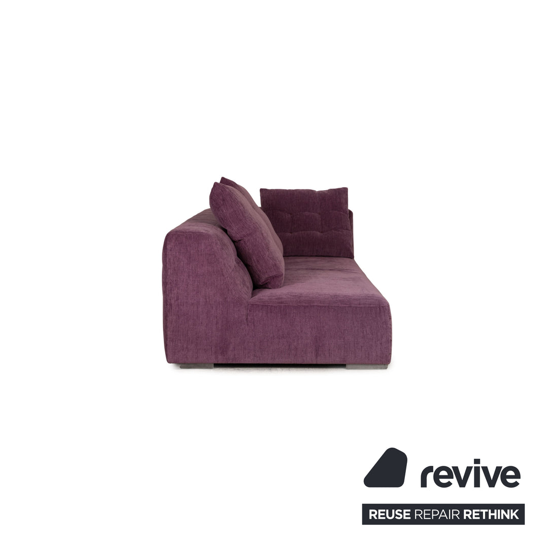 ligne roset EXCLUSIF 2 fabric three-seater purple purple sofa couch daybed