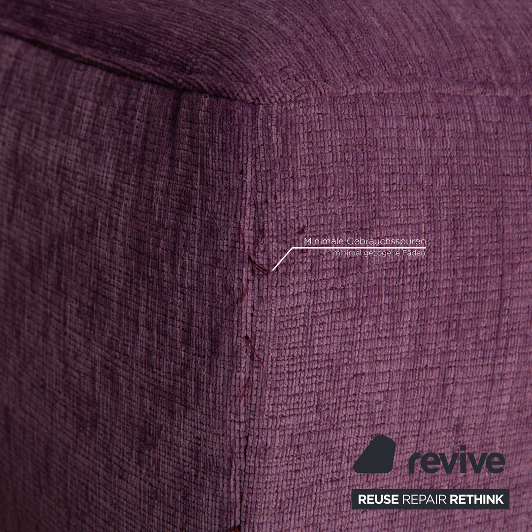 ligne roset EXCLUSIF 2 fabric three-seater purple purple sofa couch daybed