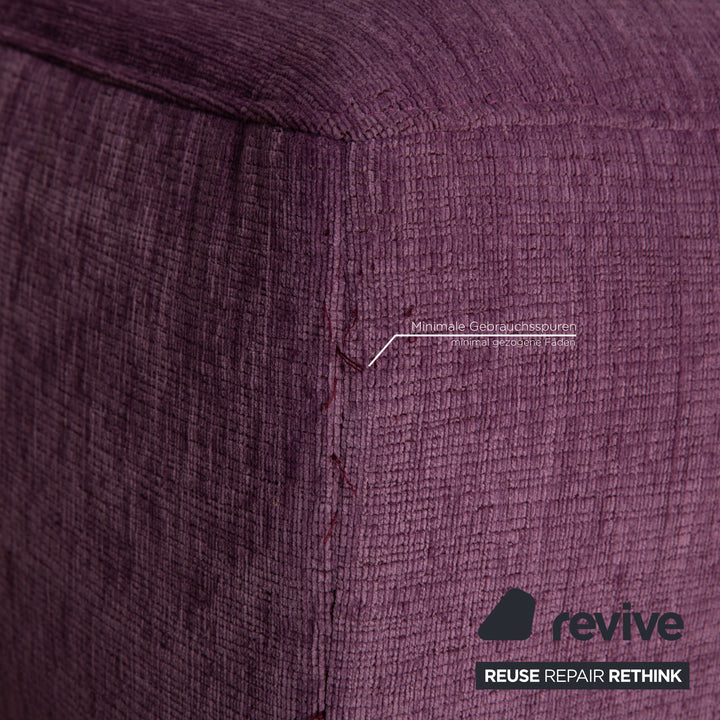 ligne roset EXCLUSIF 2 fabric three-seater purple purple sofa couch daybed